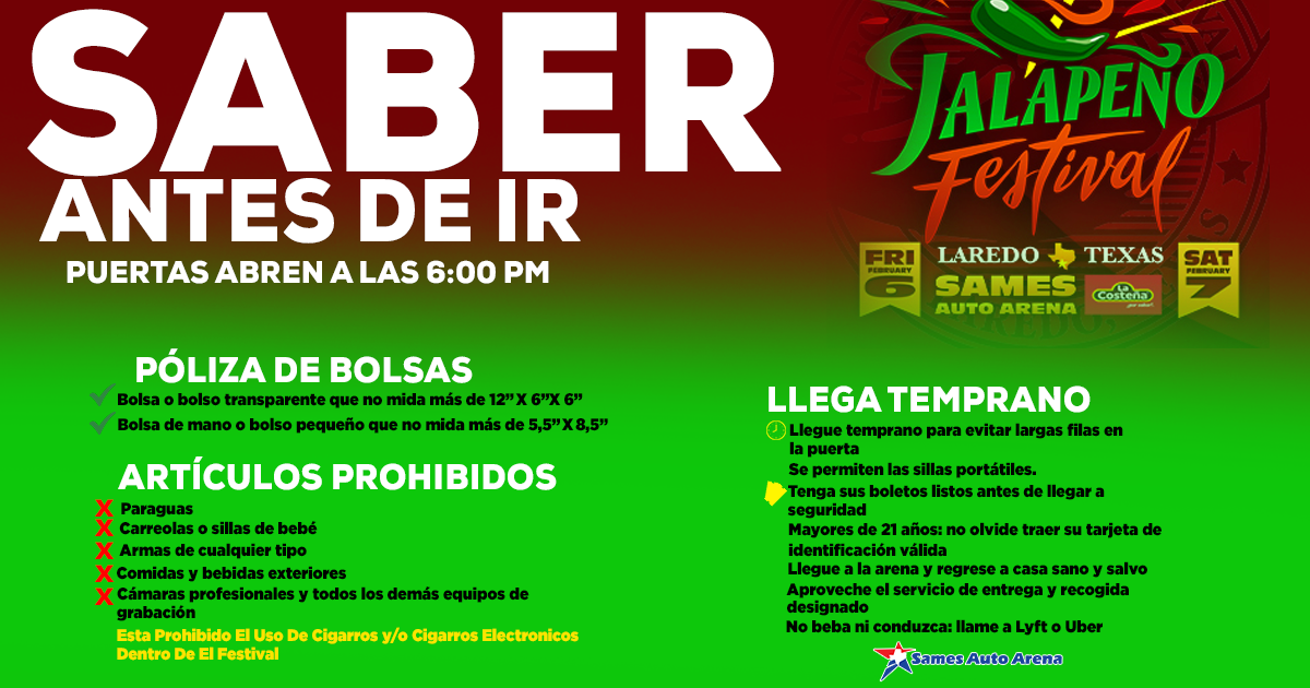 Concerts Laredo TX | Live Music Laredo TX | Sames Auto Arena: Details